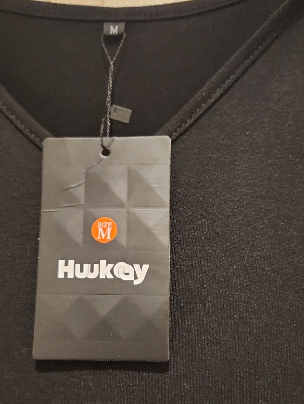 NWT Huukeay Black Short Sleeve Fit-and-Flare Dress Women's M Casual Summer Wear - Picture 2 of 7